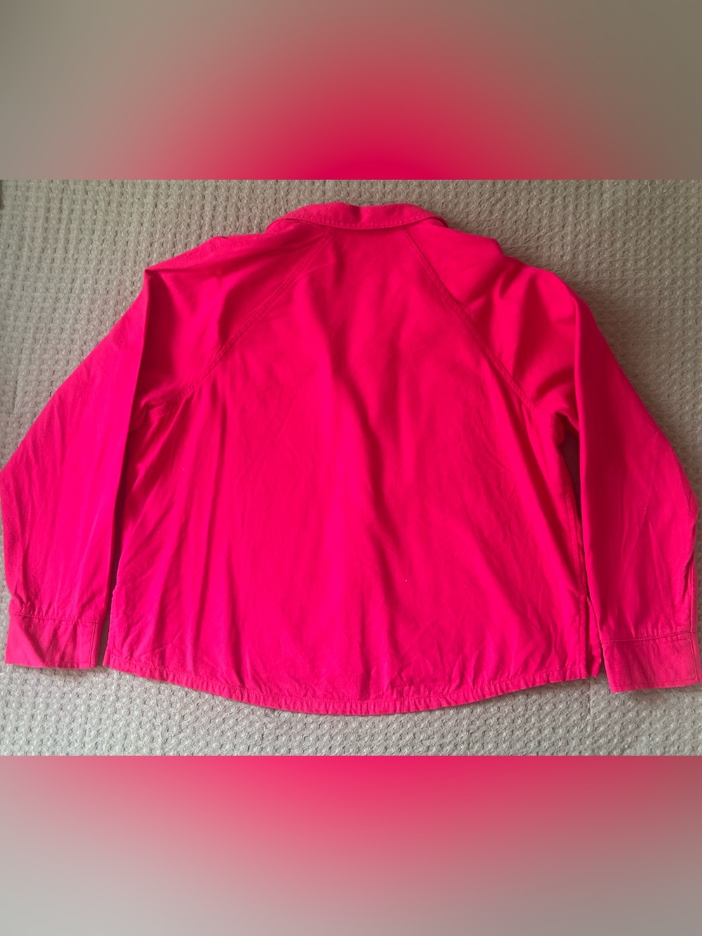 Universal Thread Fuchsia Cropped Shacket - Picture 2 of 2